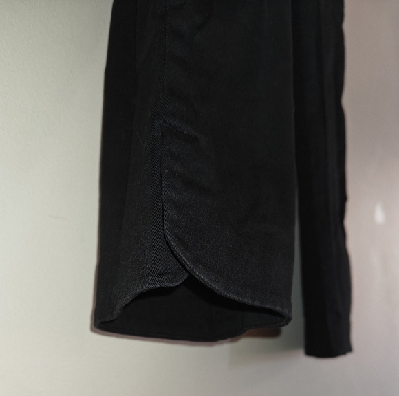 Ann Taylor Loft Stretch Women's Pants Tulip Hem Black Trousers Slacks Straight - Picture 5 of 7